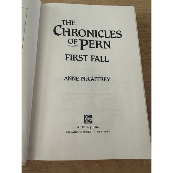 The Chronicles of Pern: First Fall, Ann McCaffrey HC/First Ed/DJ/VTG 1993 Sci Fi - Picture 7 of 13